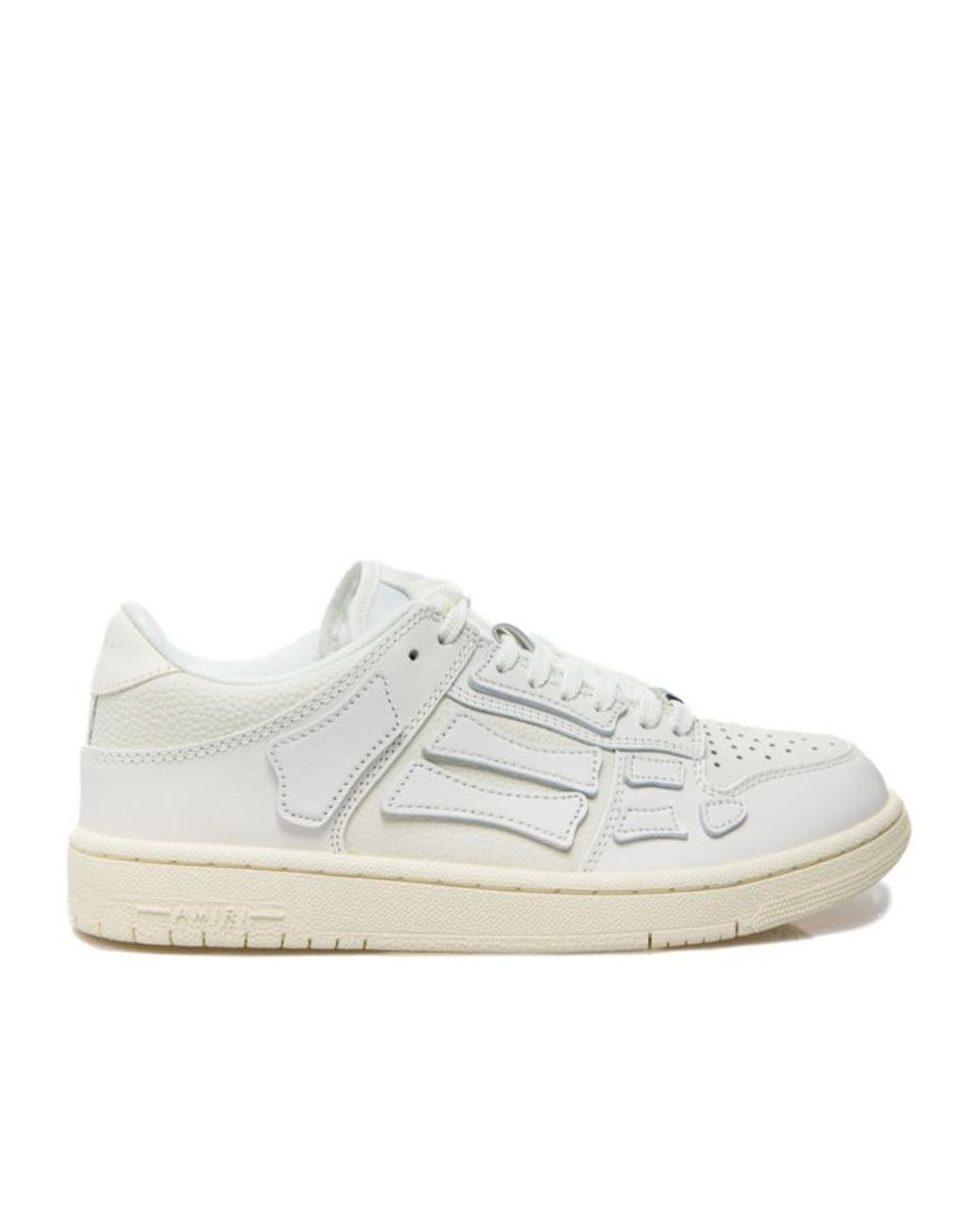 Amiri White Bone Patch Low-Top Sneakers for men