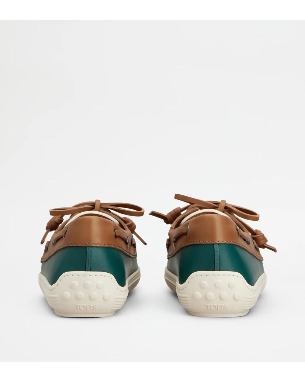 Tod's Green Round-Toe Loafers