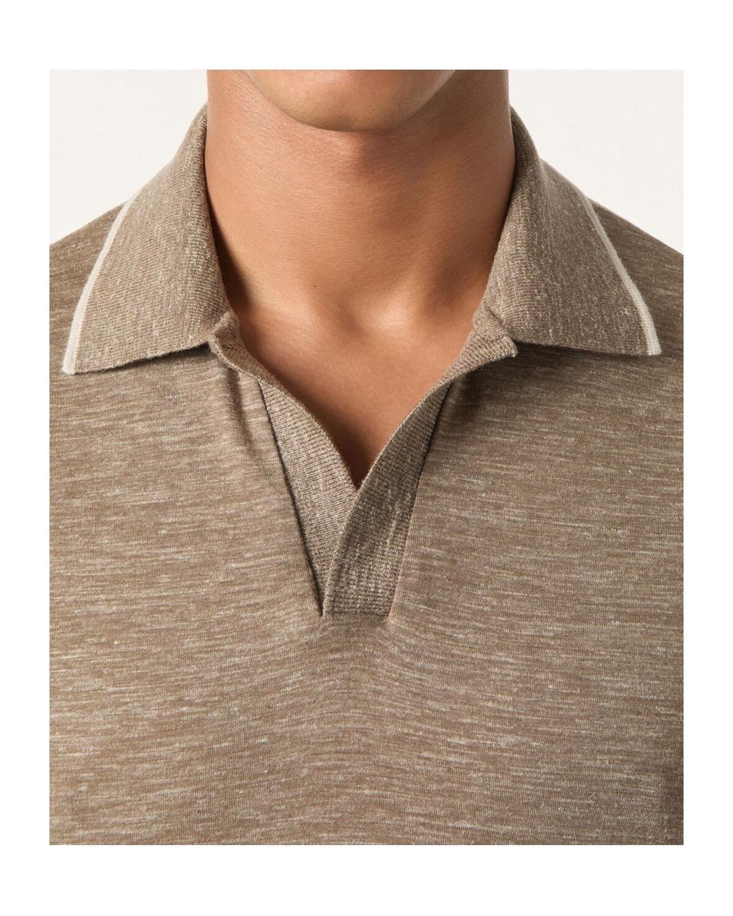 Loro Piana Natural Suraj Tal Polo Shirt for men
