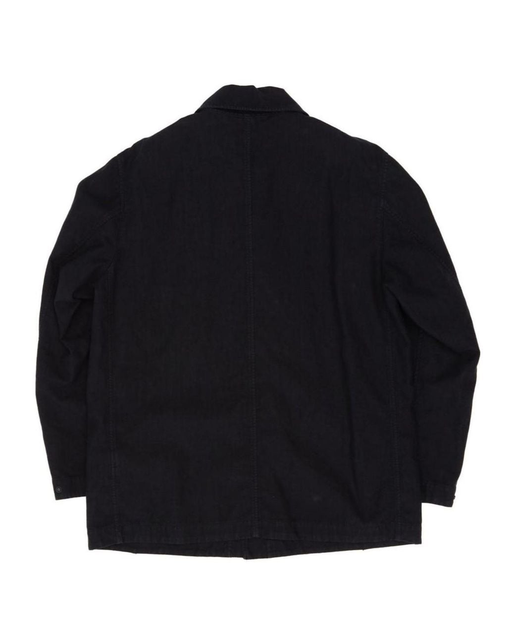 Stone Island Blue Jacket Logo Patch Long-Sleeved Jacket for men