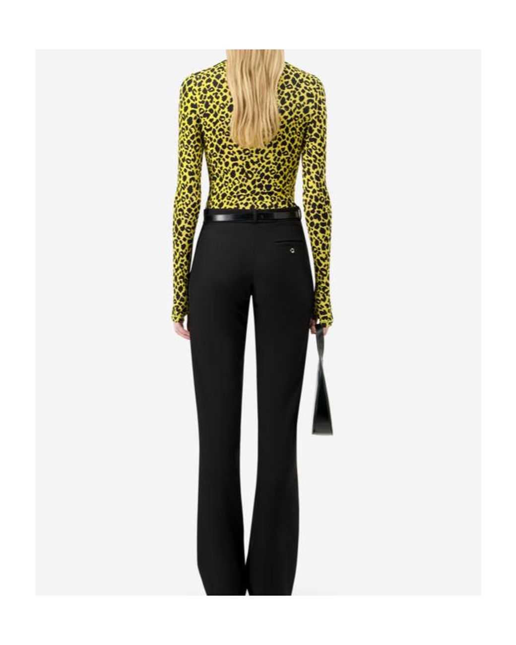 Coperni Green Second Skin Turtleneck Top