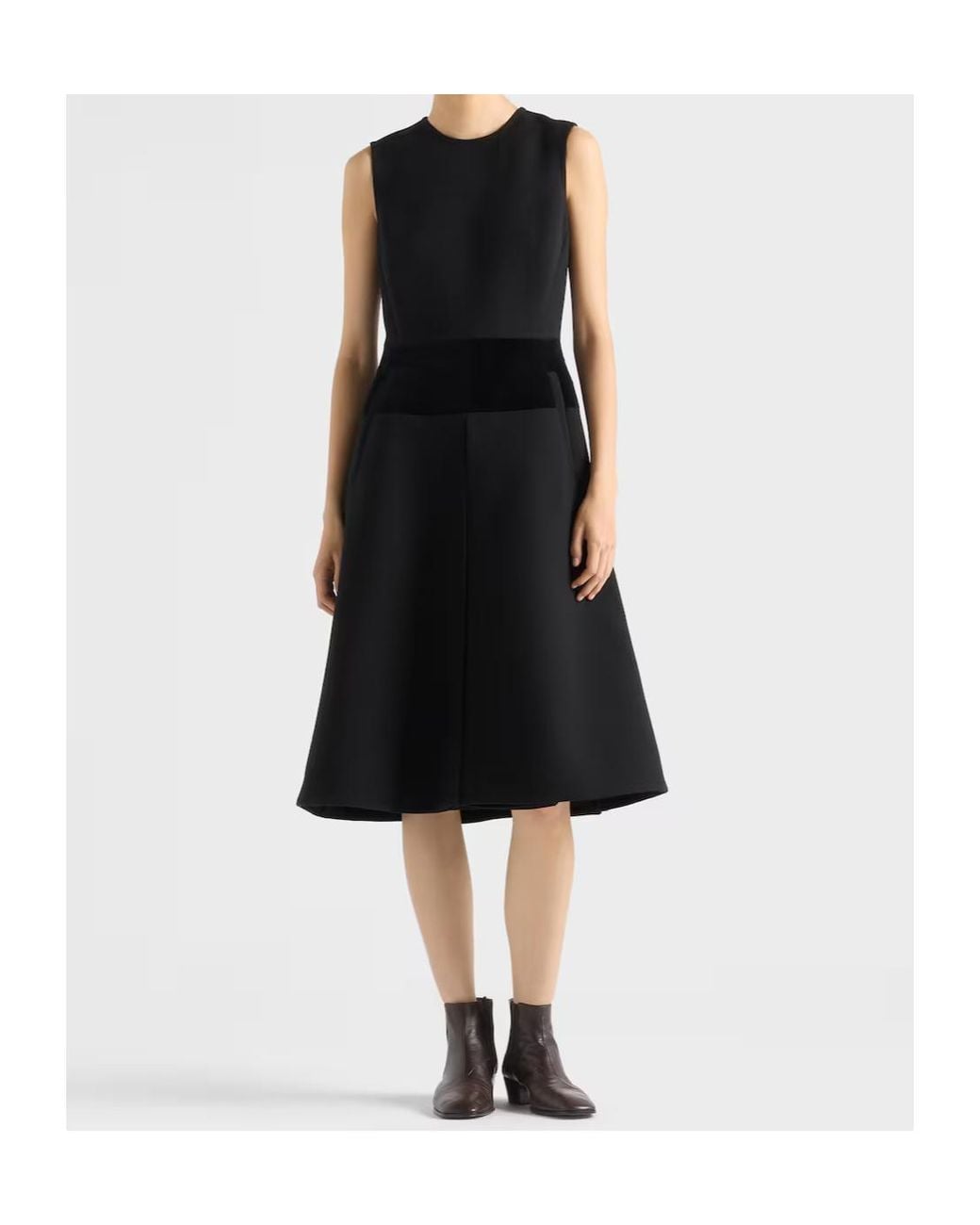 Prada Black Natté Fabric Dress