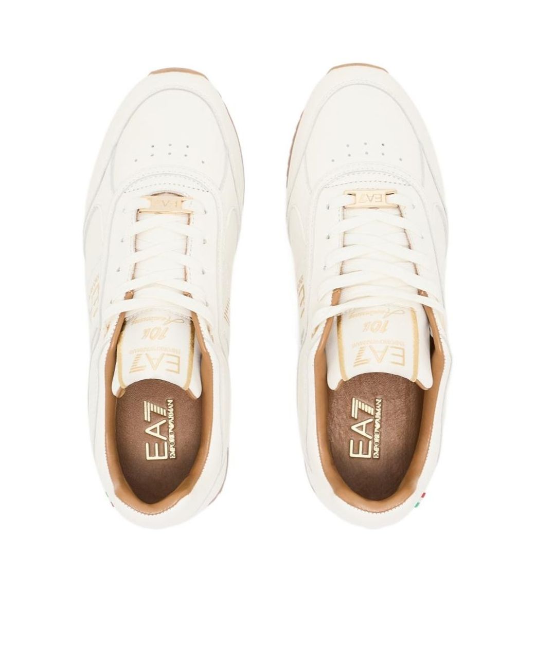 EA7 White And 10Th Anniversary Sneakers for men