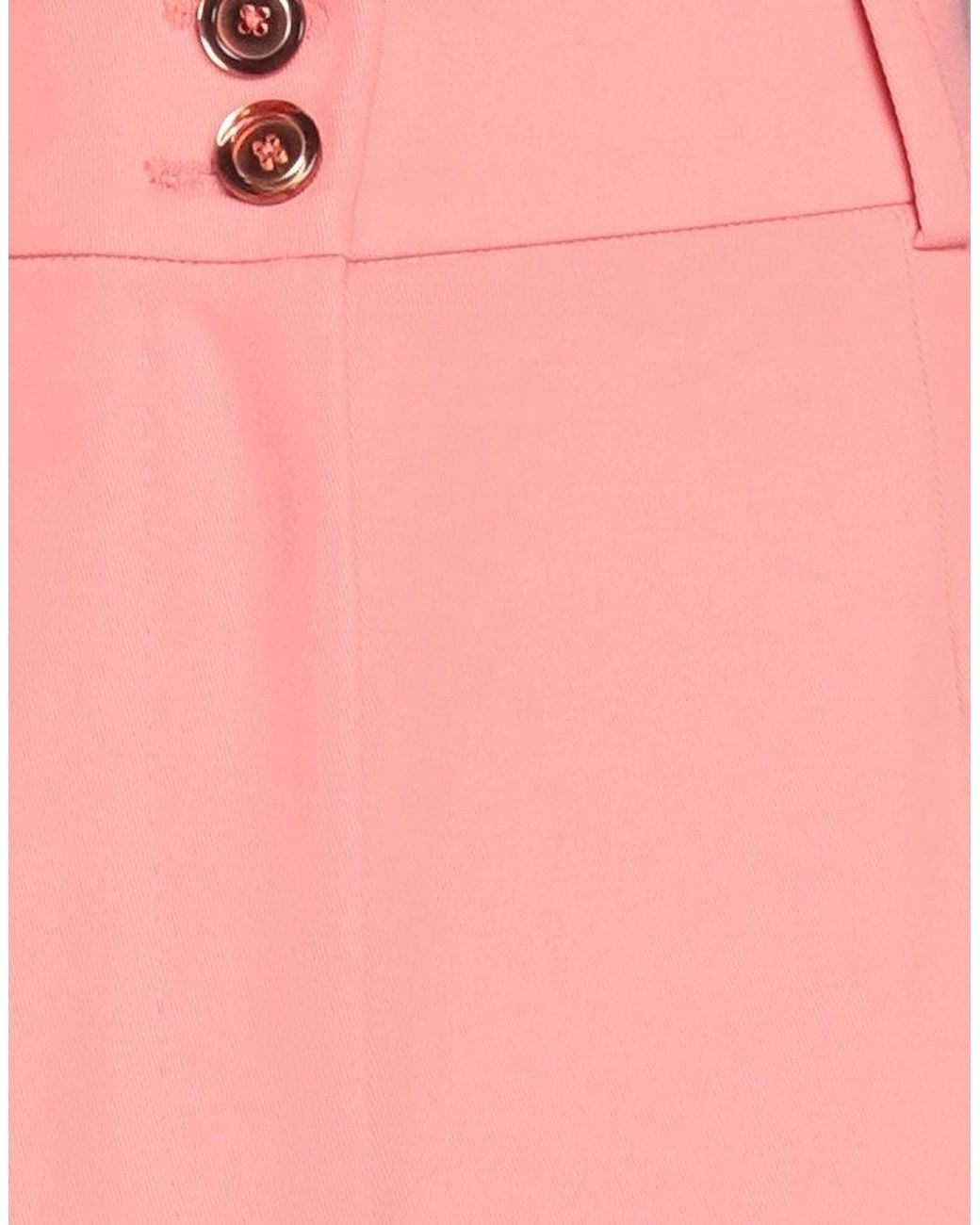 Dolce & Gabbana Pink Solid Color Twill Stretch Pants