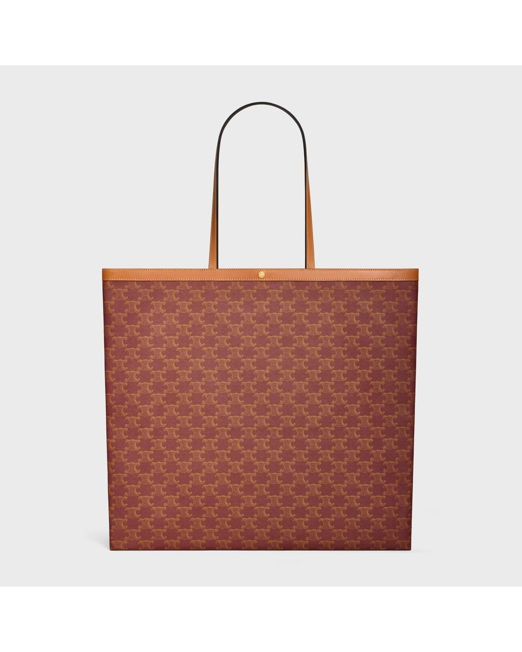 Céline Red Large Flat Shopper