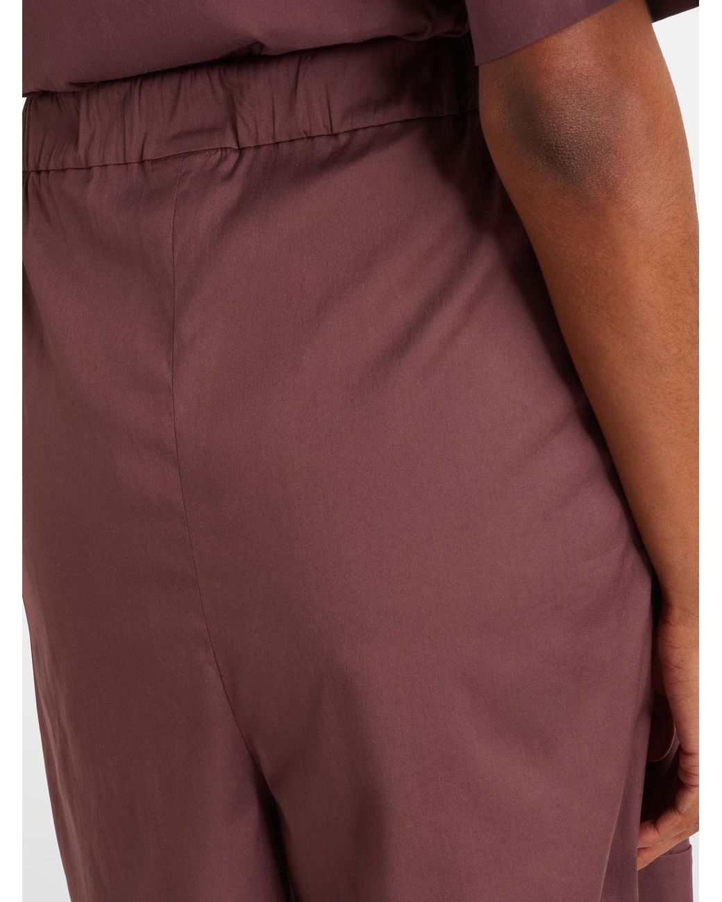 Max Mara Purple Logo-Plaque Pleated Shorts