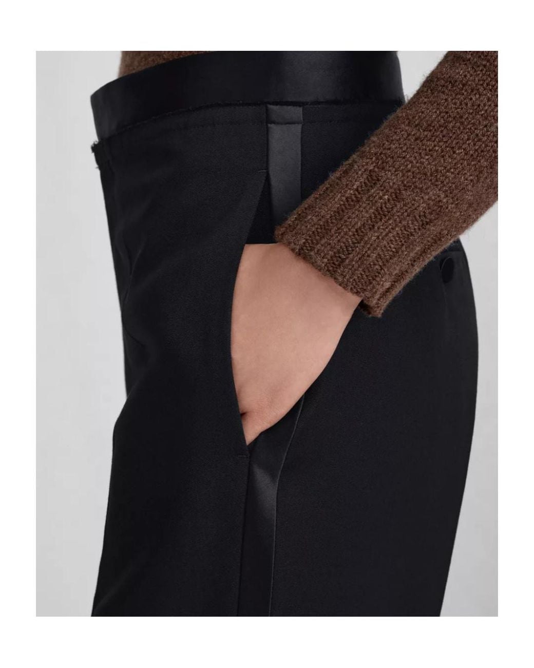 Maison Margiela Black Tailored Wide-Leg Pants