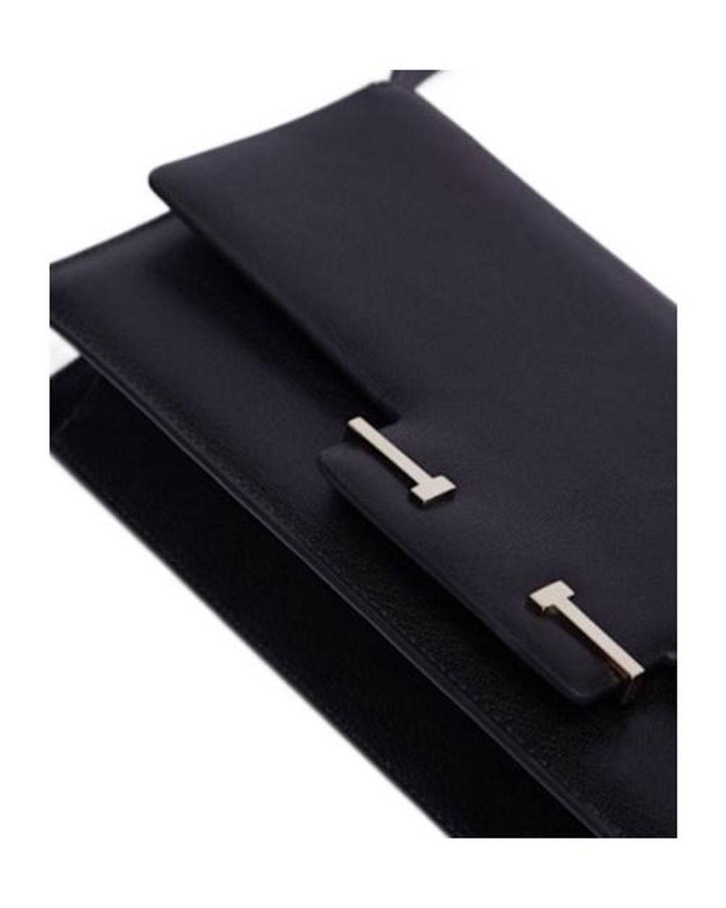 Tom Ford Black E/W Supple Grain Leather Shoulder Bag
