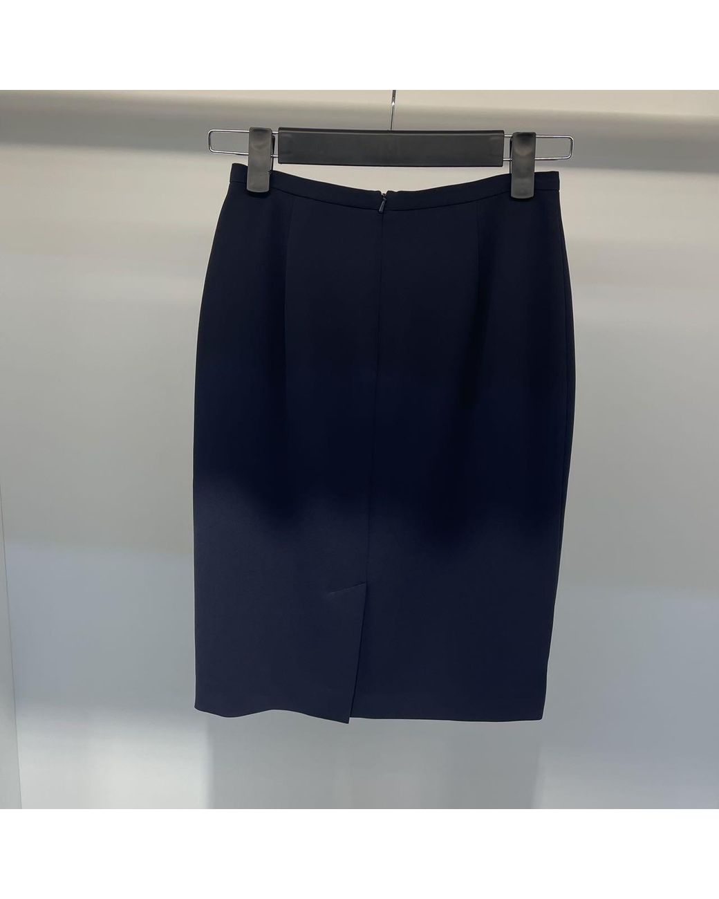 Max Mara Blue Zippered Skirt