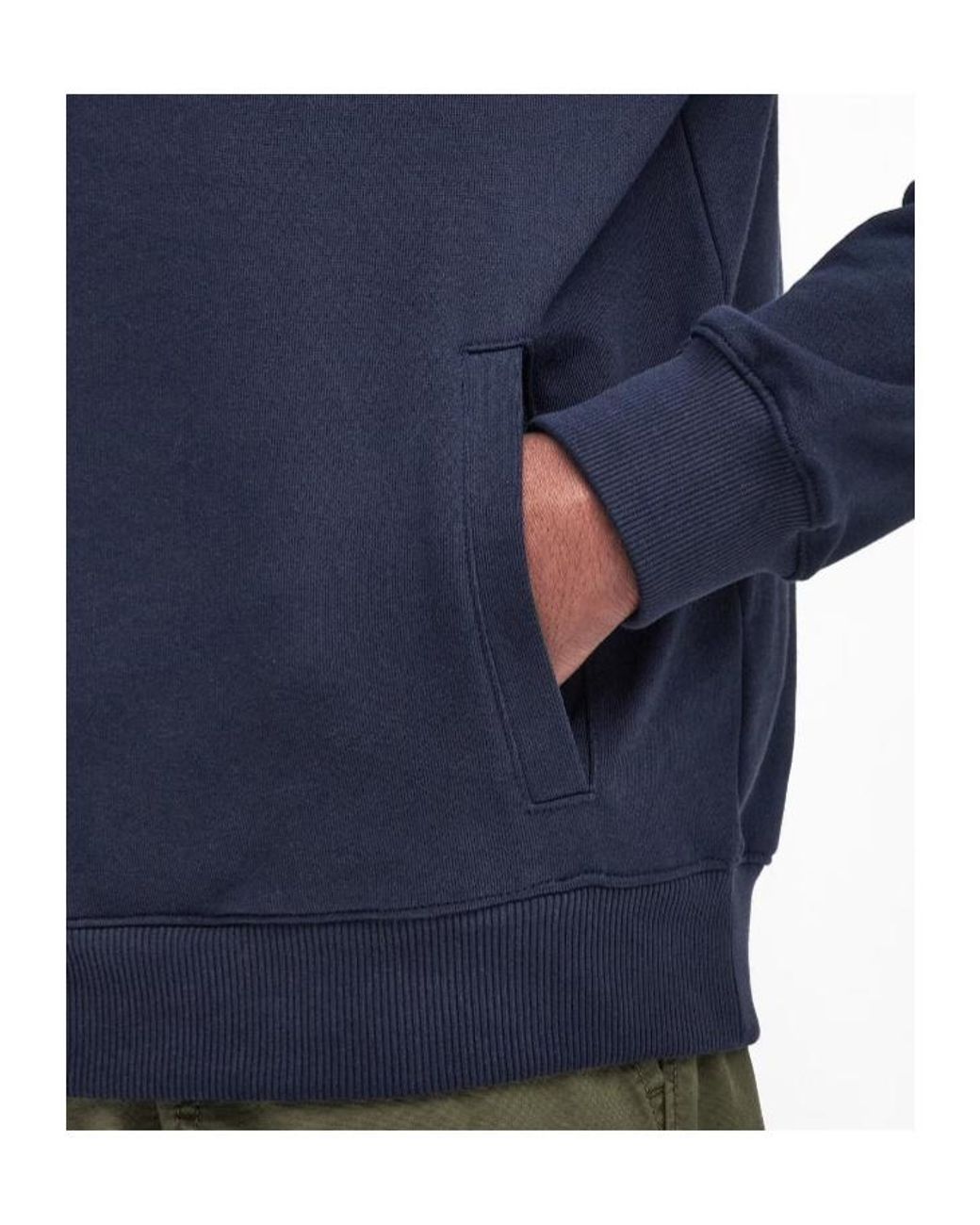Barbour Blue Beckhill Half-Zip Sweatshirt for men