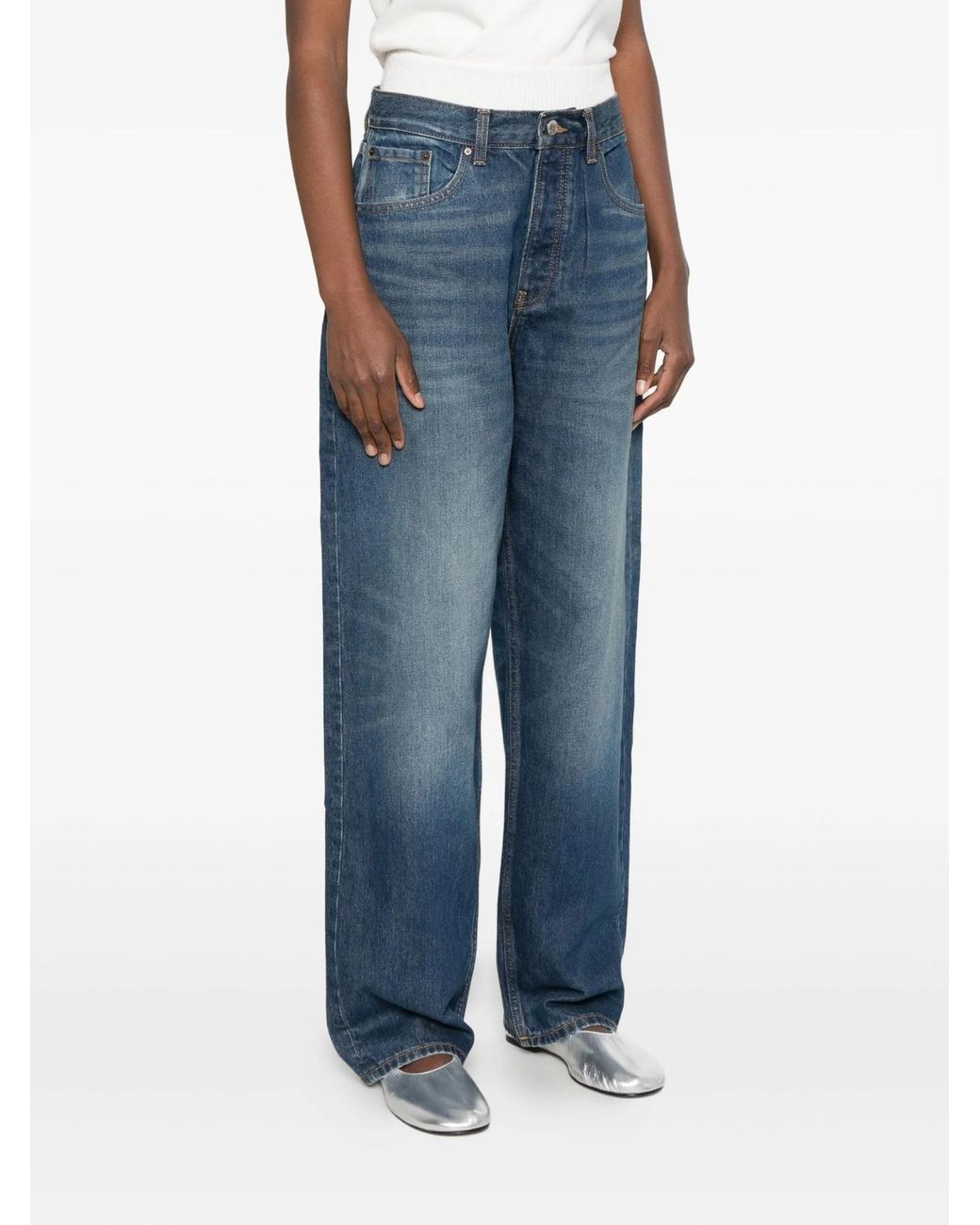AYA MUSE Blue Wide-Leg Jeans