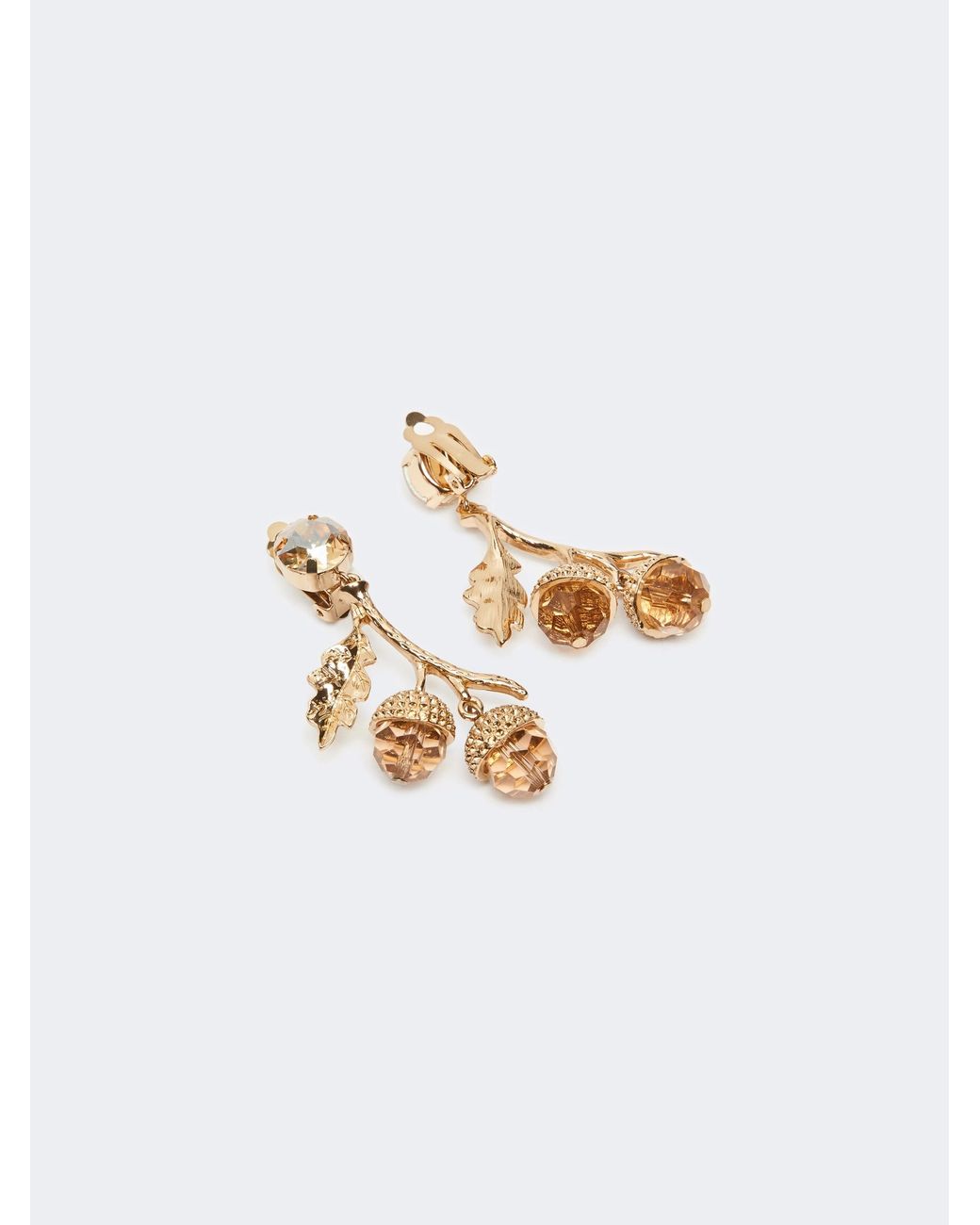 Weekend by Maxmara White Wkaonde Drop Earrings And Charm Necklace