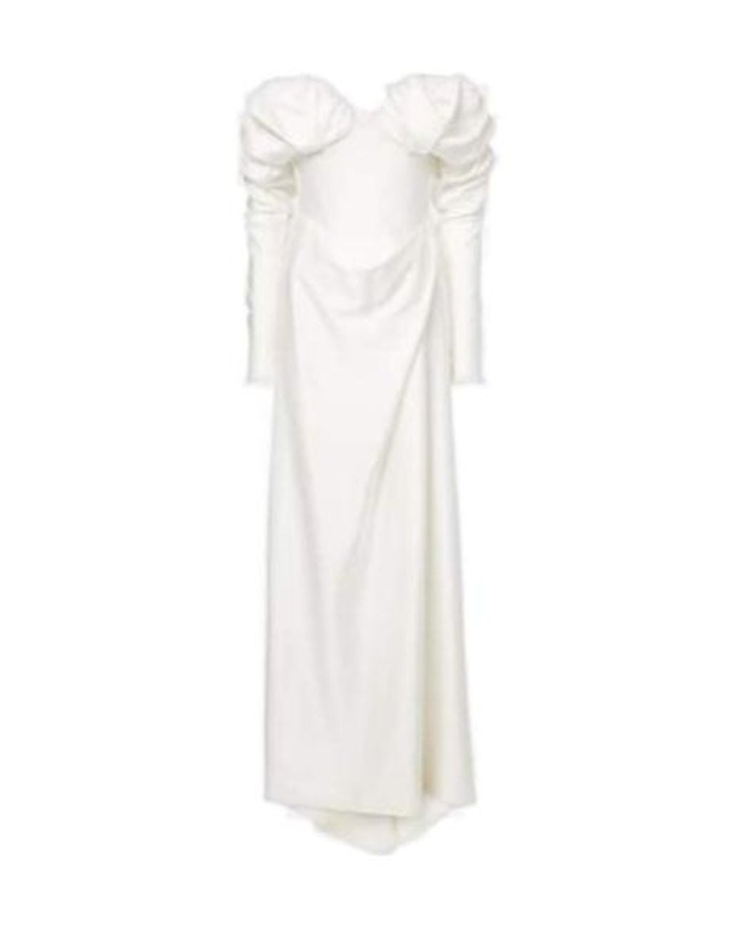 Vivienne Westwood White Bridal Ember Off-Shoulder Satin Corset Gown