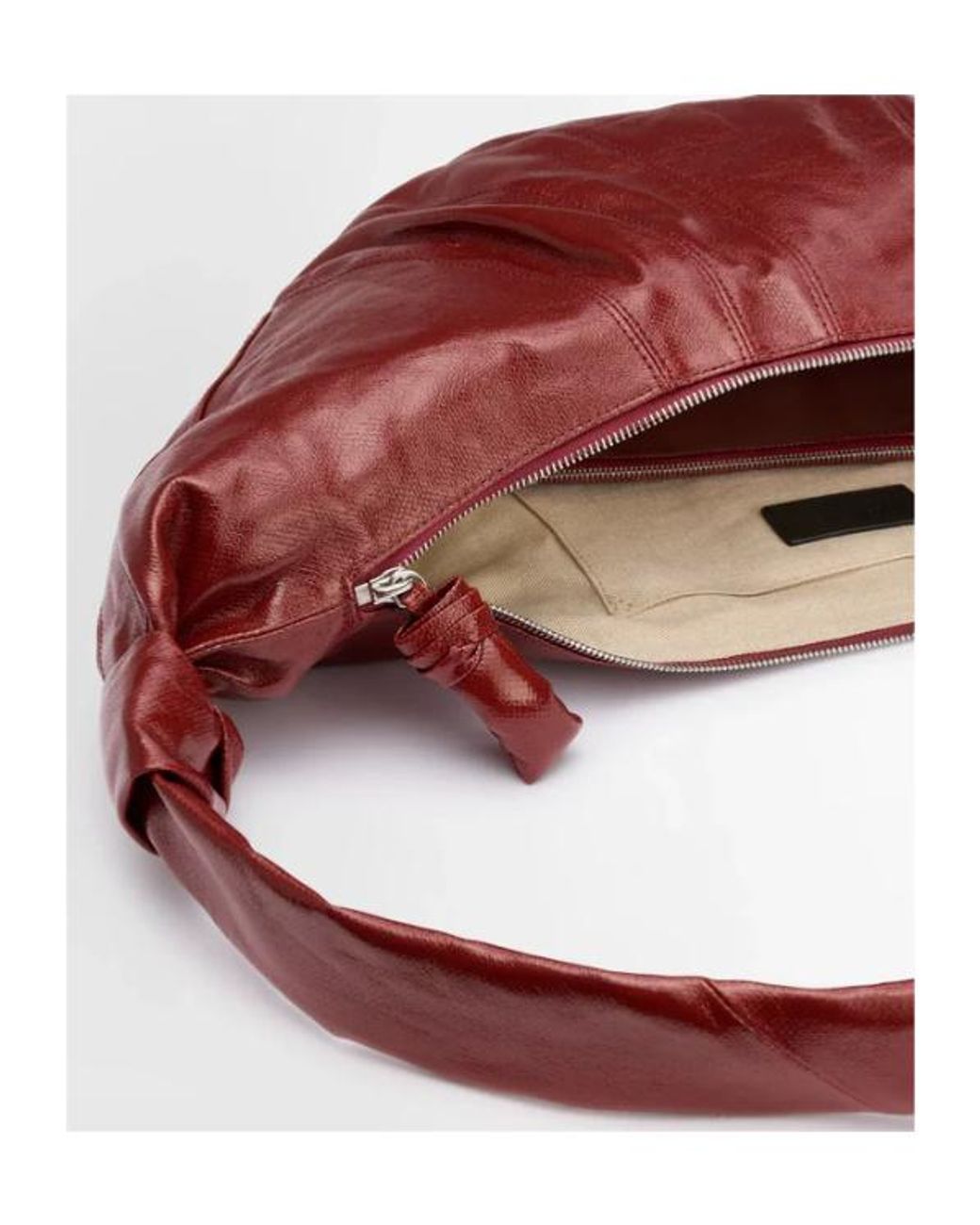 Lemaire Red Large Croissant Shoulder Bag