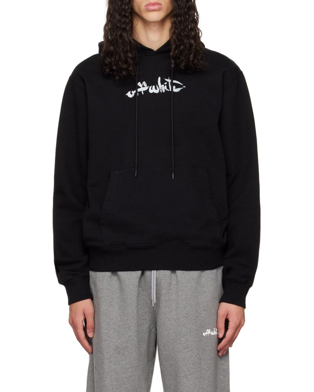 Off-White c/o Virgil Abloh Black Arrows-Print Hoodie for men