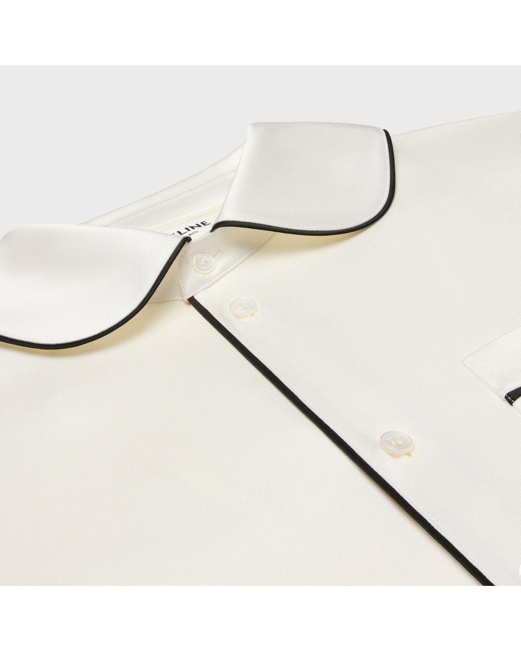 Céline White Pyjama Shirt