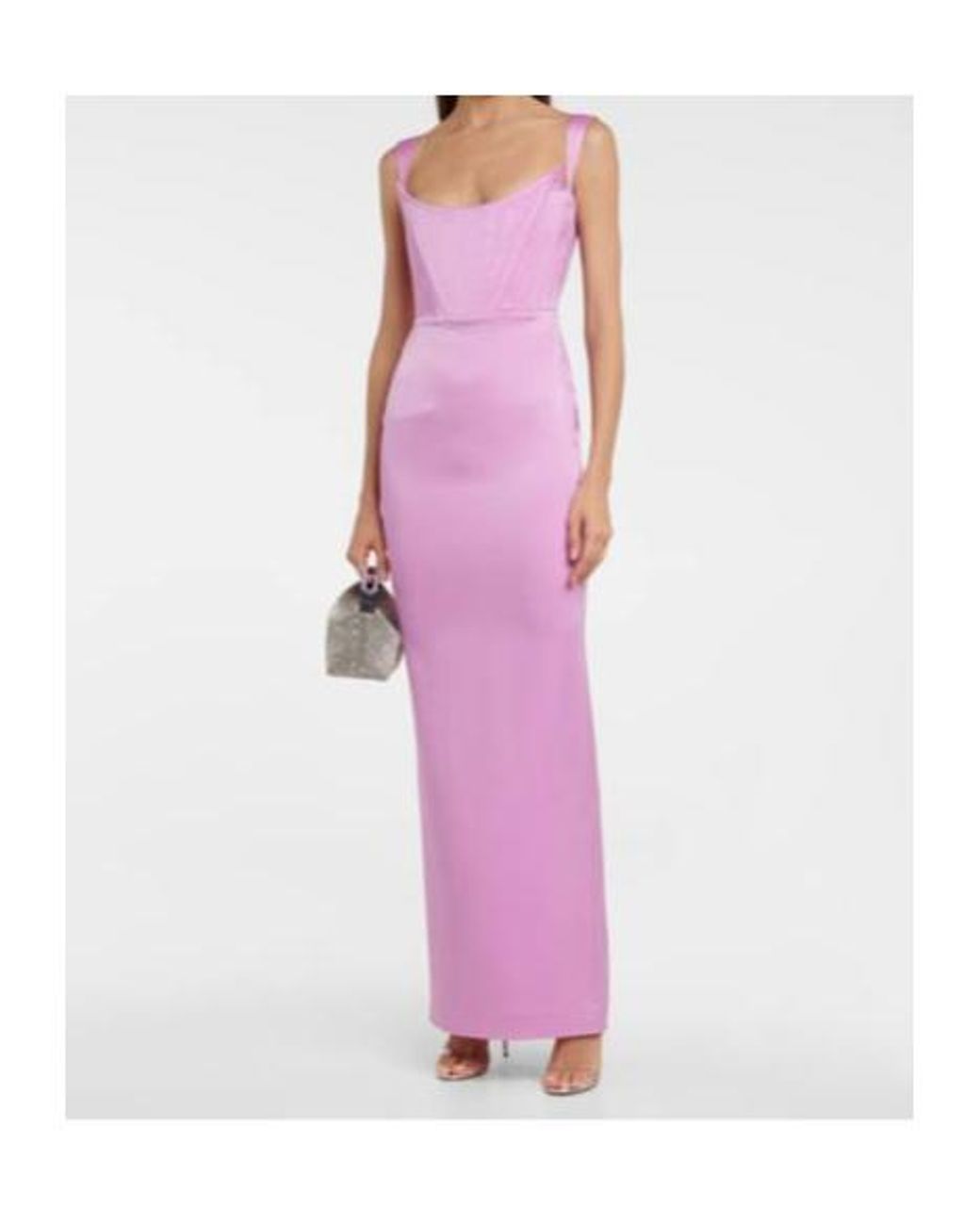 Alex Perry Purple Halse Crepe Dress