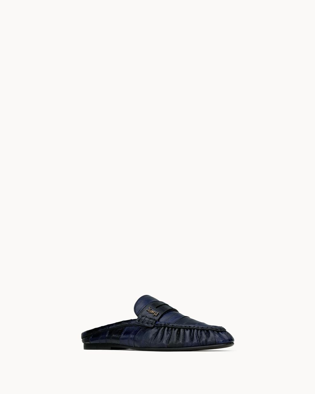 Saint Laurent Blue Le Loafer Slip-On Mules