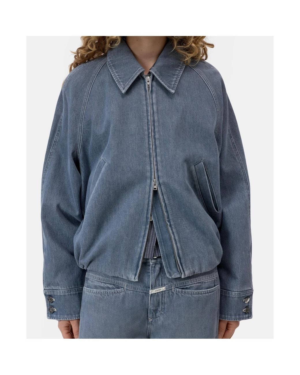 Closed Blue Cotton Denim Jacket