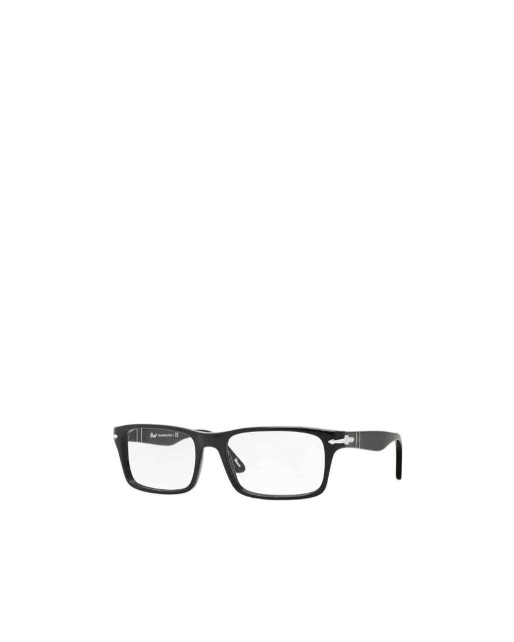 Persol White Rectangular Frame Glasses for men