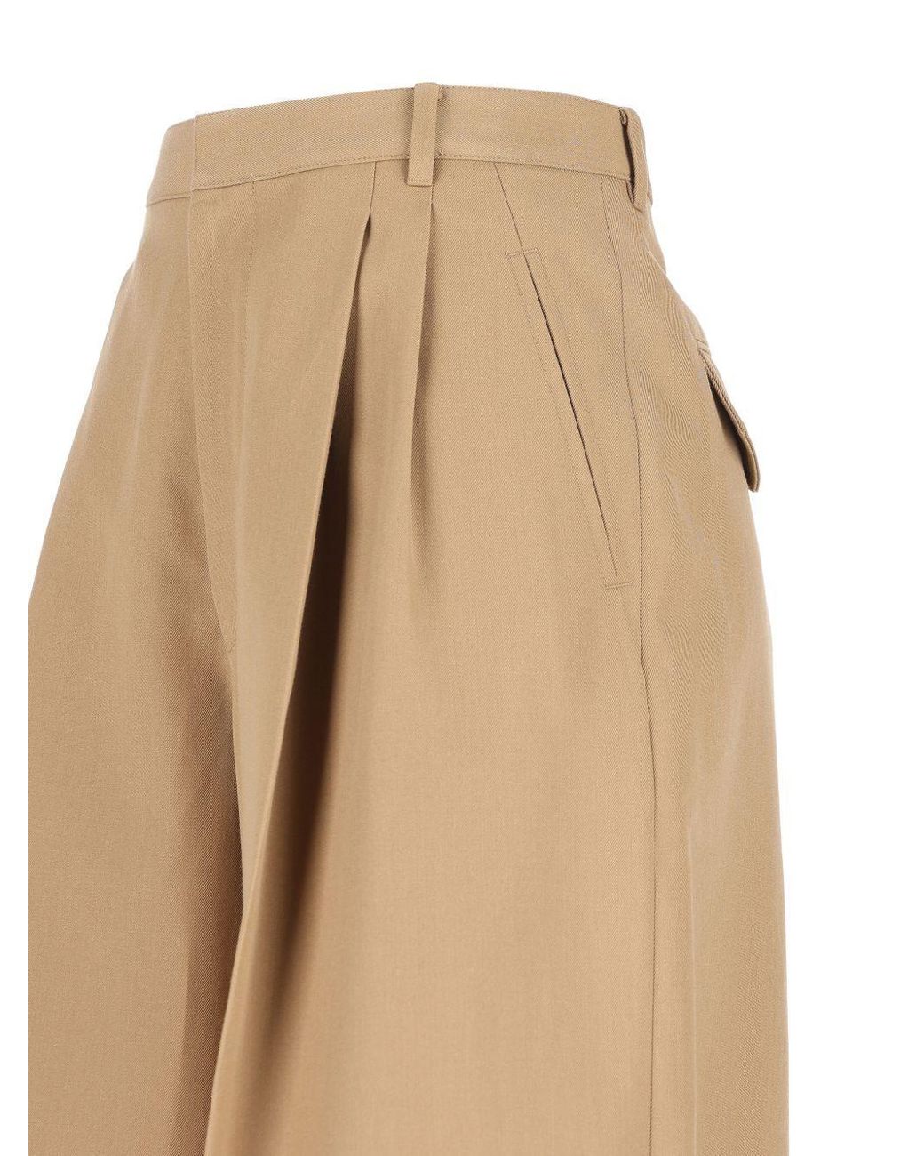 Céline Natural Montauk Cropped Trousers
