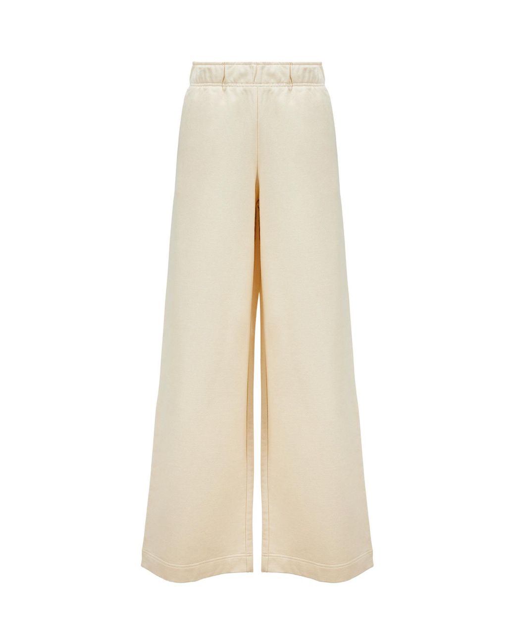 Moncler Natural Wide-Leg Track Pants