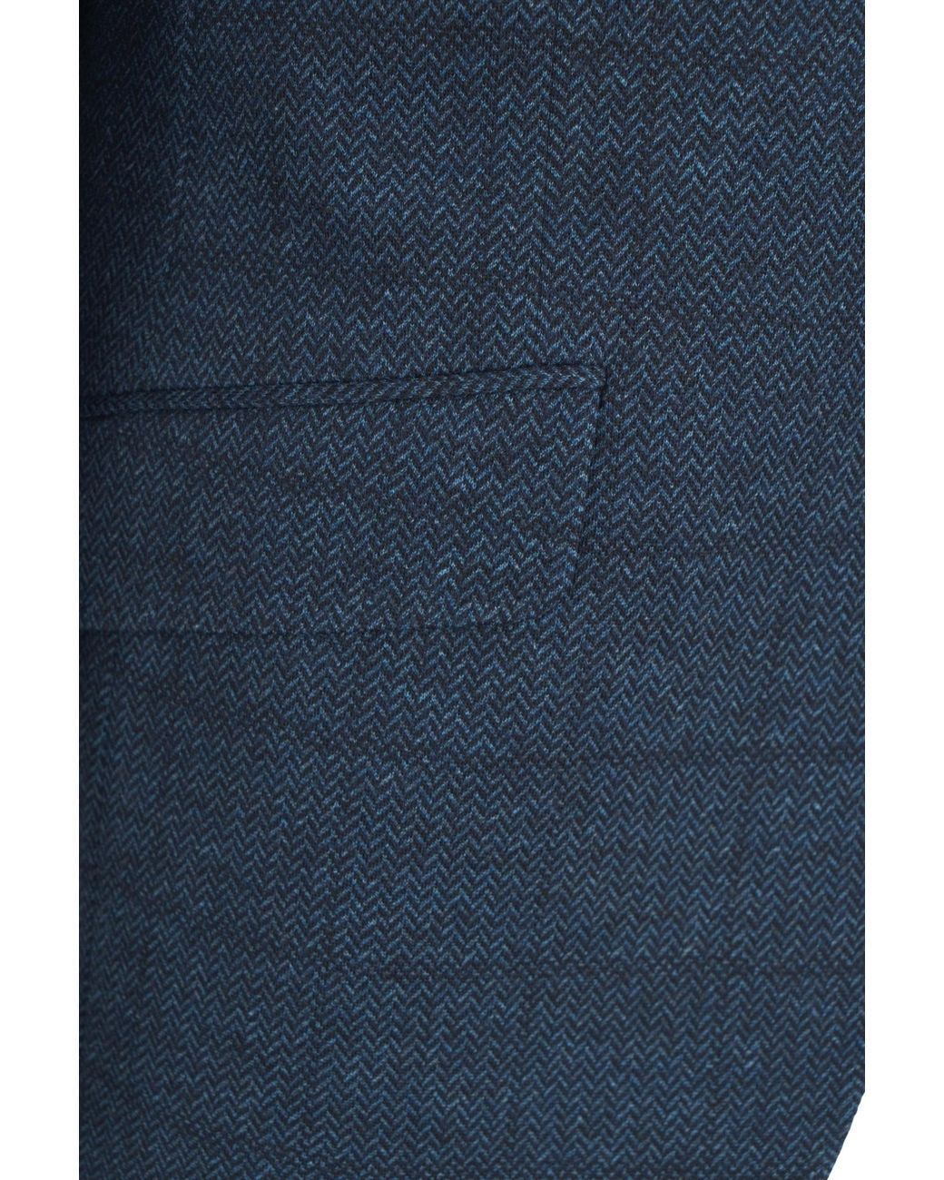 Etro Blue Single-Breasted Blazer for men