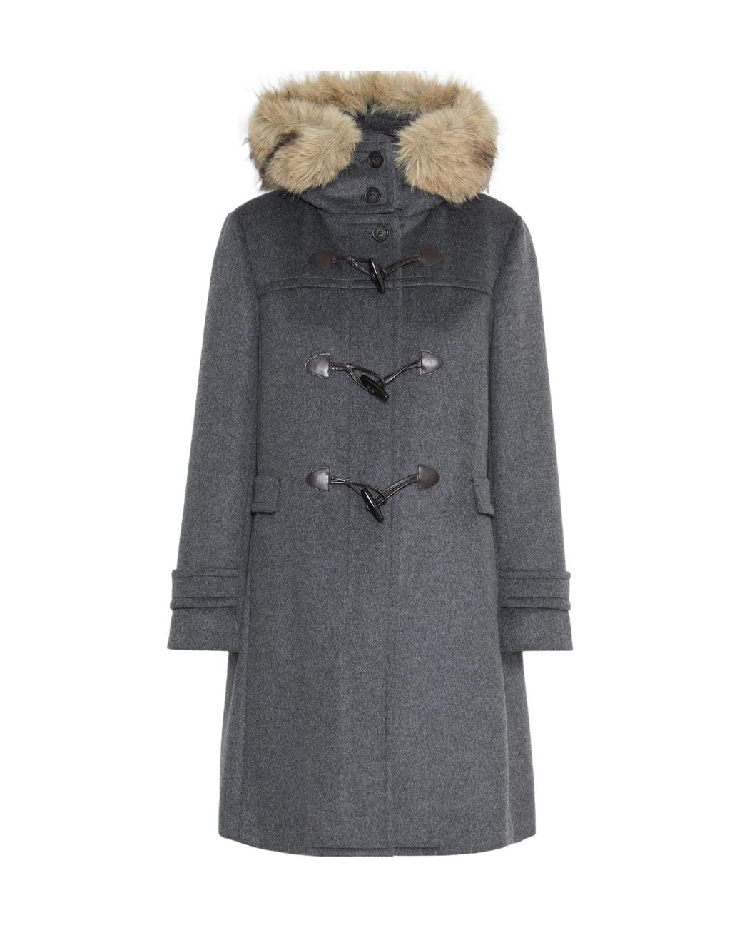 Weekend by Maxmara Gray Epica Toggle-Hooded Coat