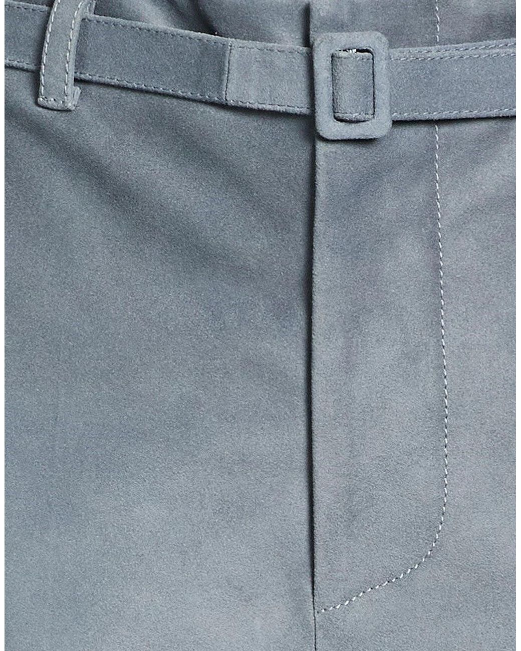 Marni Blue Solid Wide-Leg Trousers