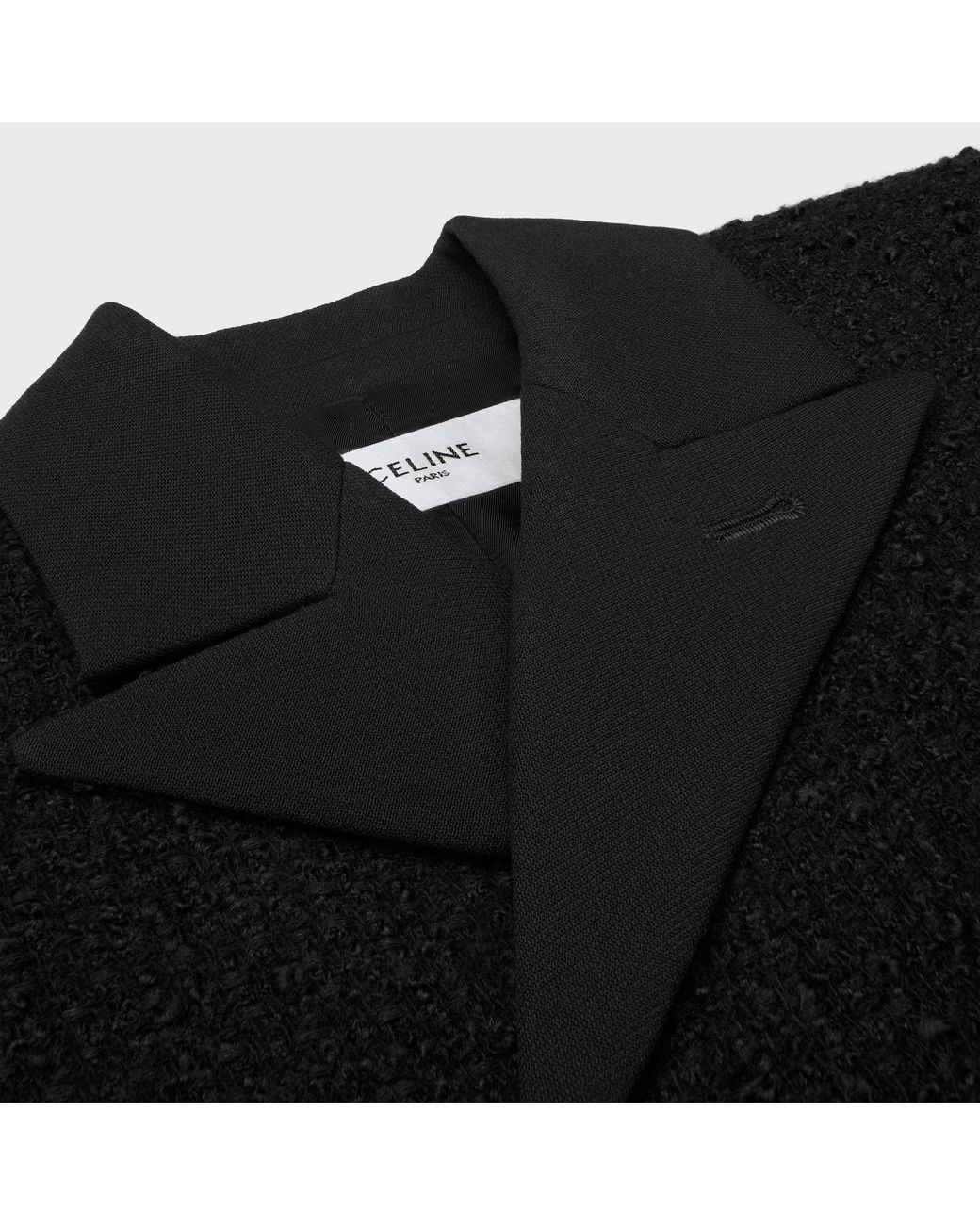 Céline Black Double-Breasted Coat