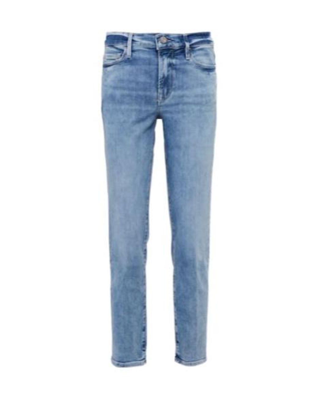 FRAME Blue Belt-Loop Jeans