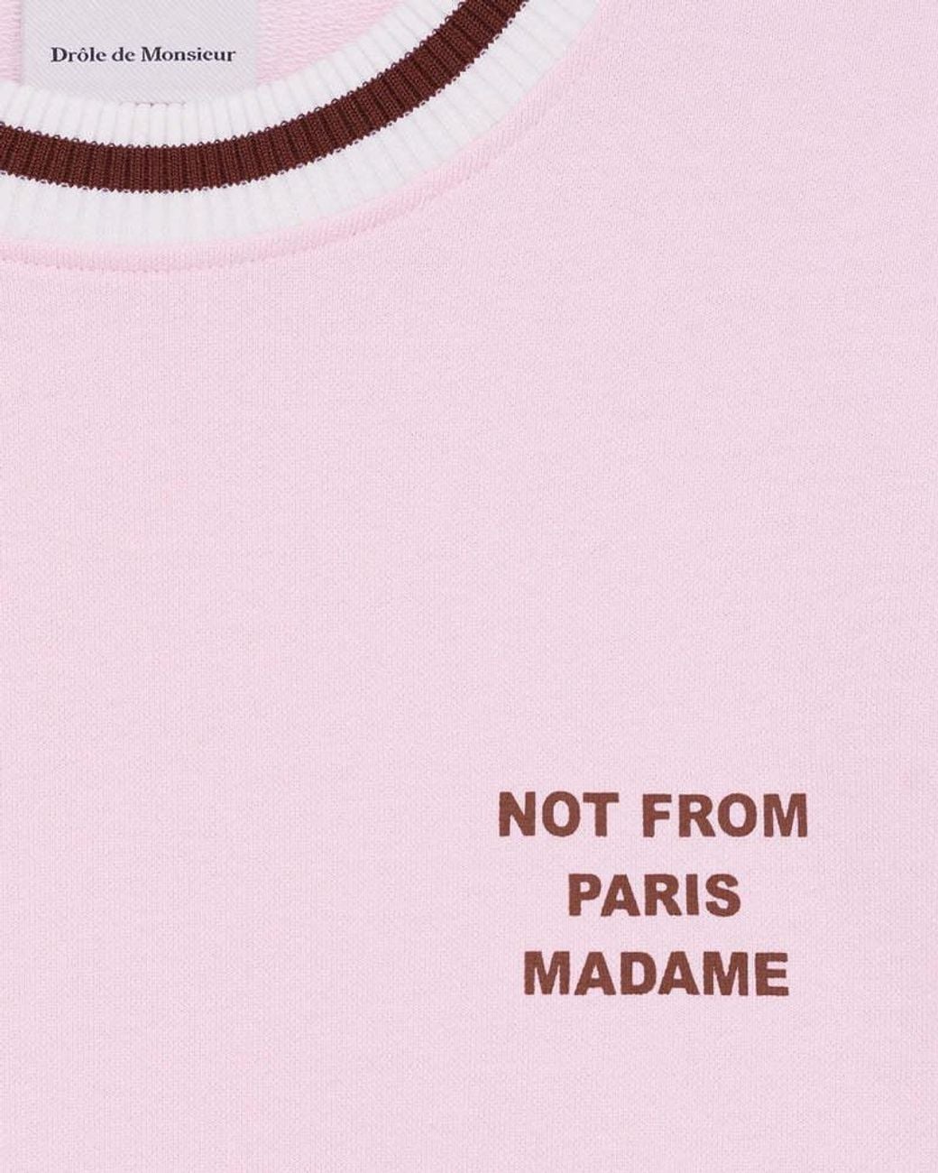 Drole de Monsieur Pink Drôle De Monsieur Sweatshirt Slogan Sport Sweatshirt for men