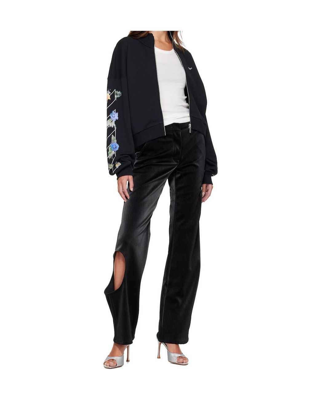 Off-White c/o Virgil Abloh Black Meteor Cut-Out Pants