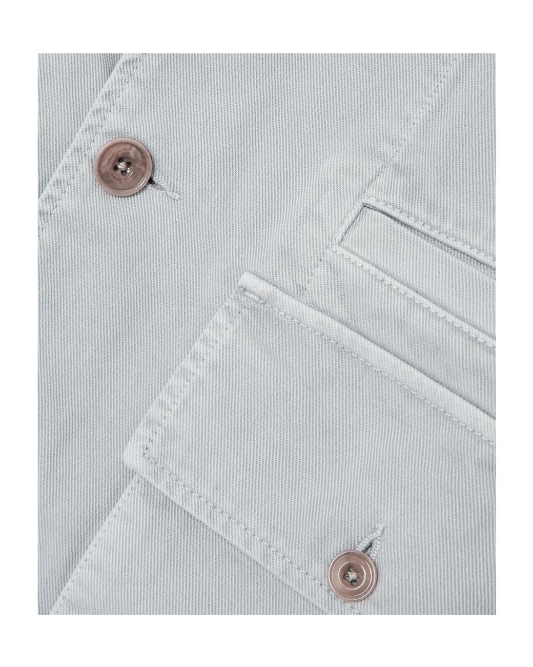 Lemaire Blue Long Sleeved Buttoned Jacket for men