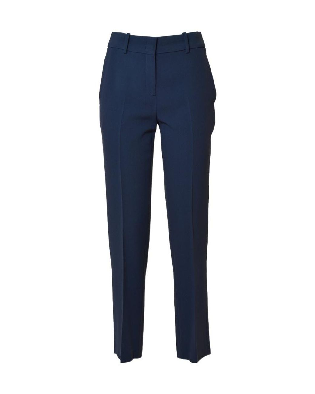 Ermanno Scervino Blue Cropped Tailored Trousers