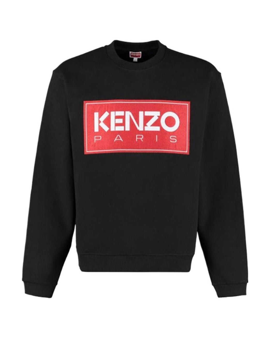 KENZO Black Logo Pullover Sweatshirt for men