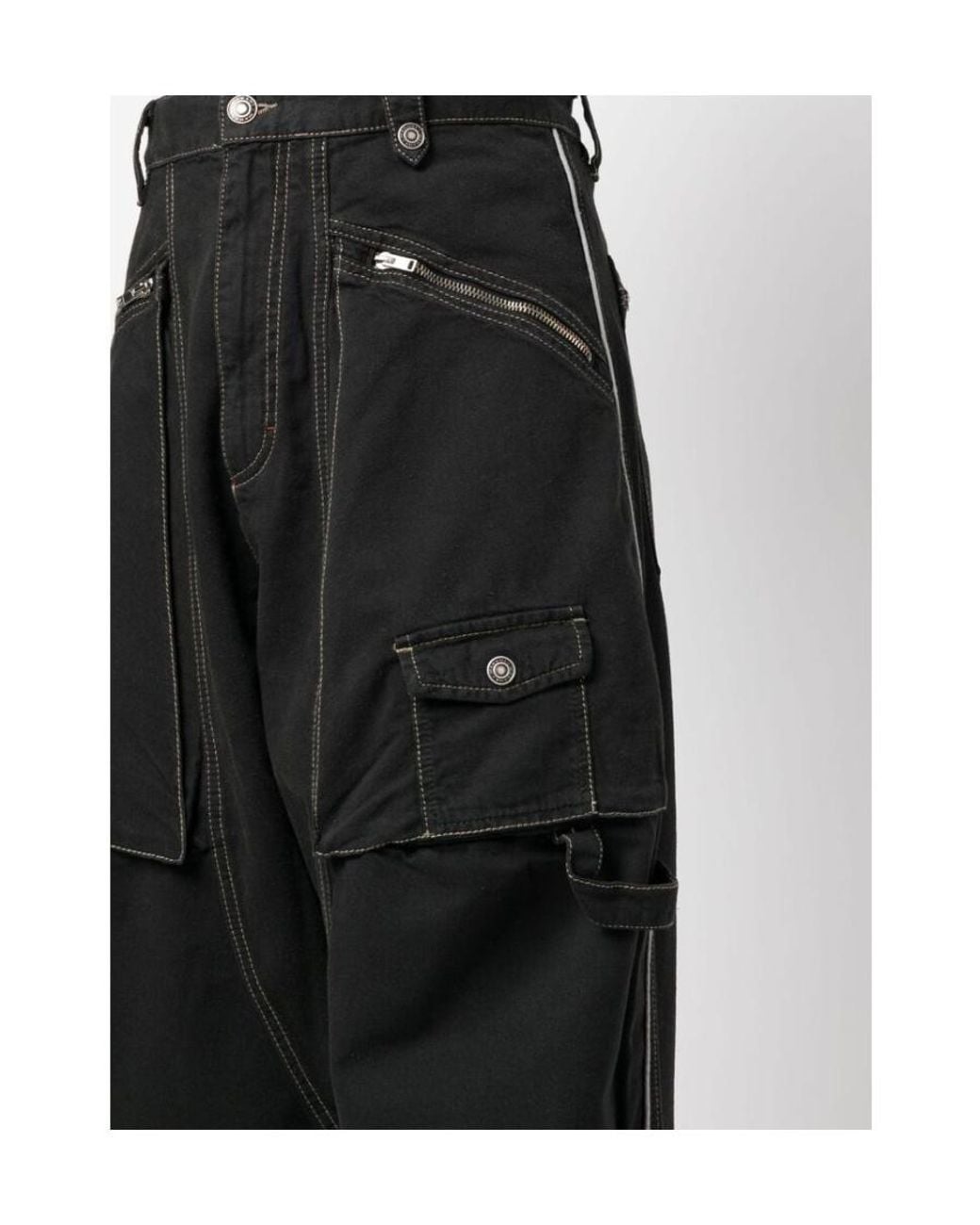 Isabel Marant Black Paciane Straight-Leg Parker Pants for men
