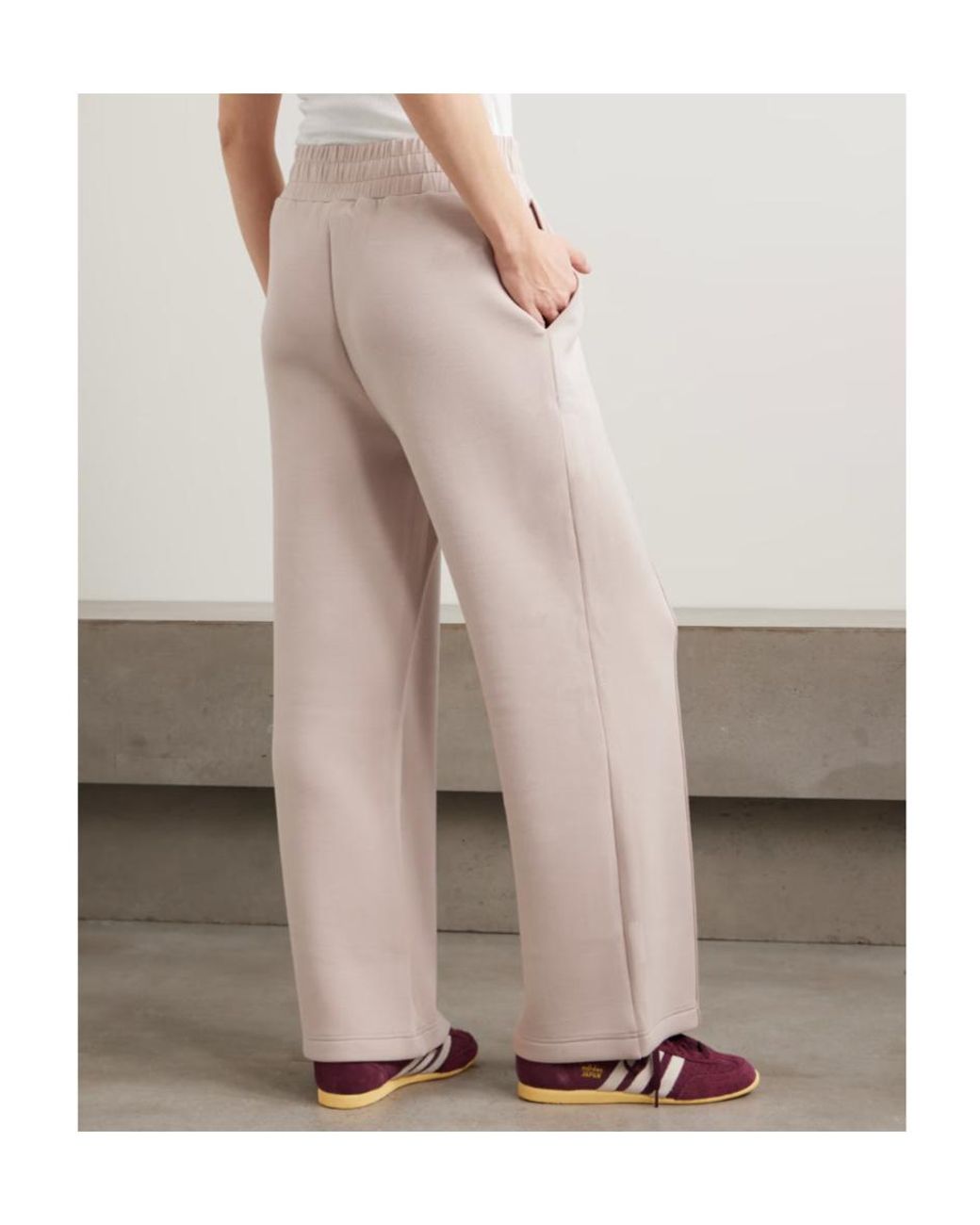 Varley White Wide-Leg Casual Pants