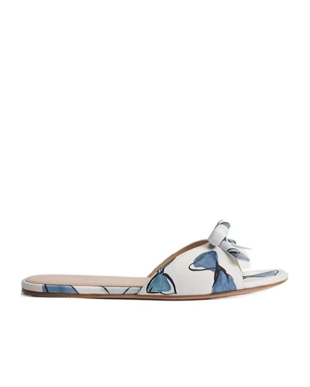Dior White Iviera Bow Sandals
