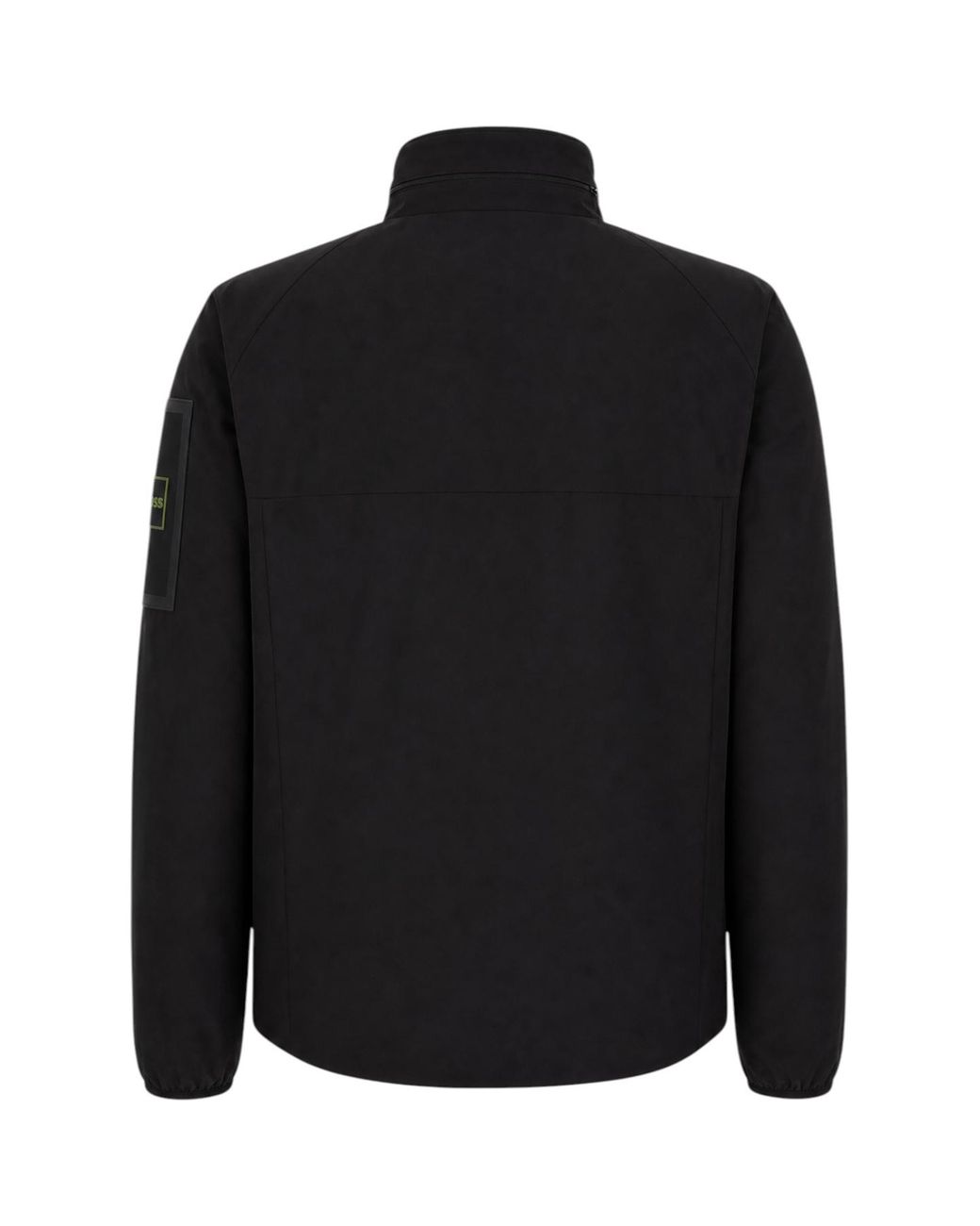 Boss Black Logo-Patch High-Neck Jacket for men