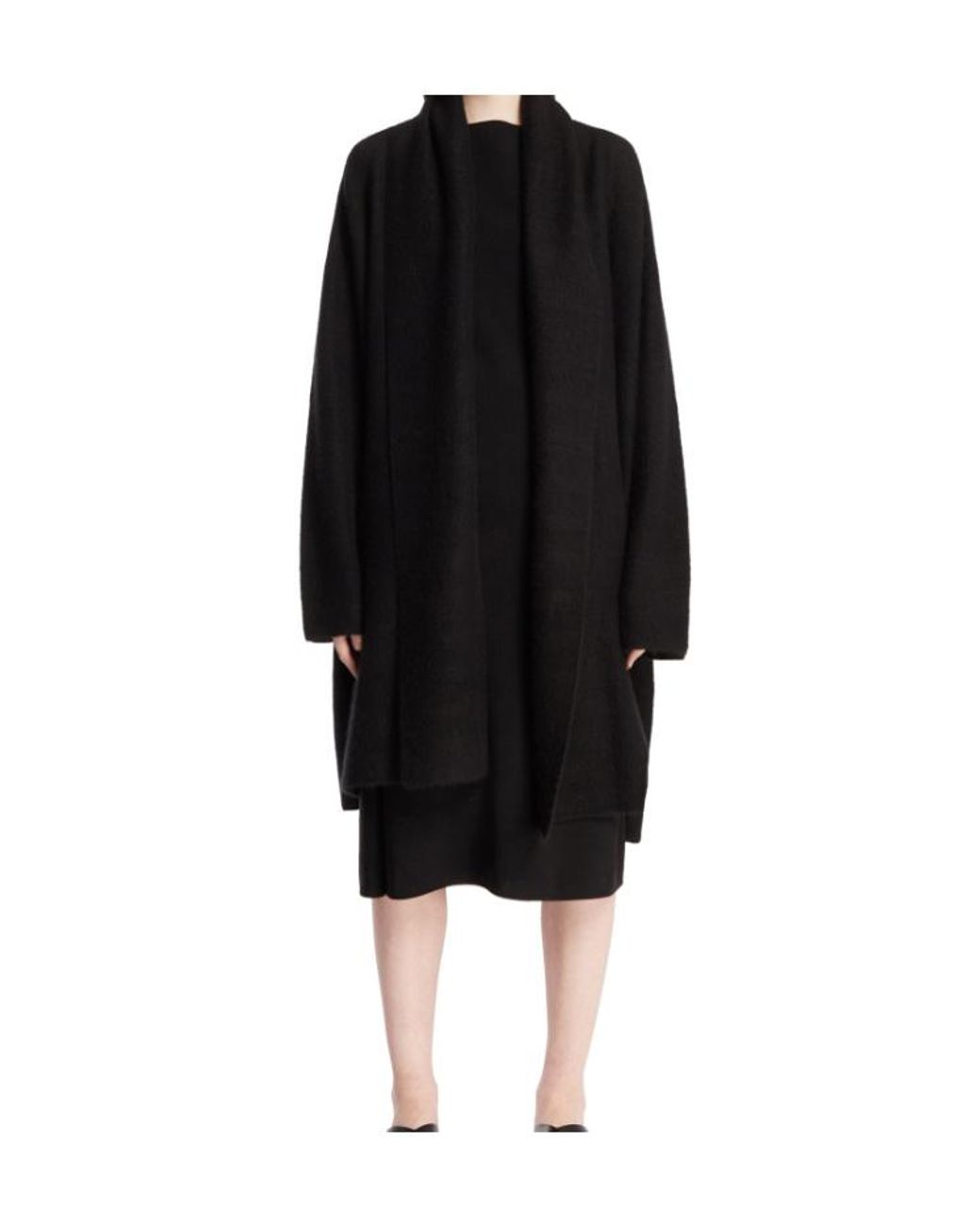 The Row Black Wide-Sleeve Coat