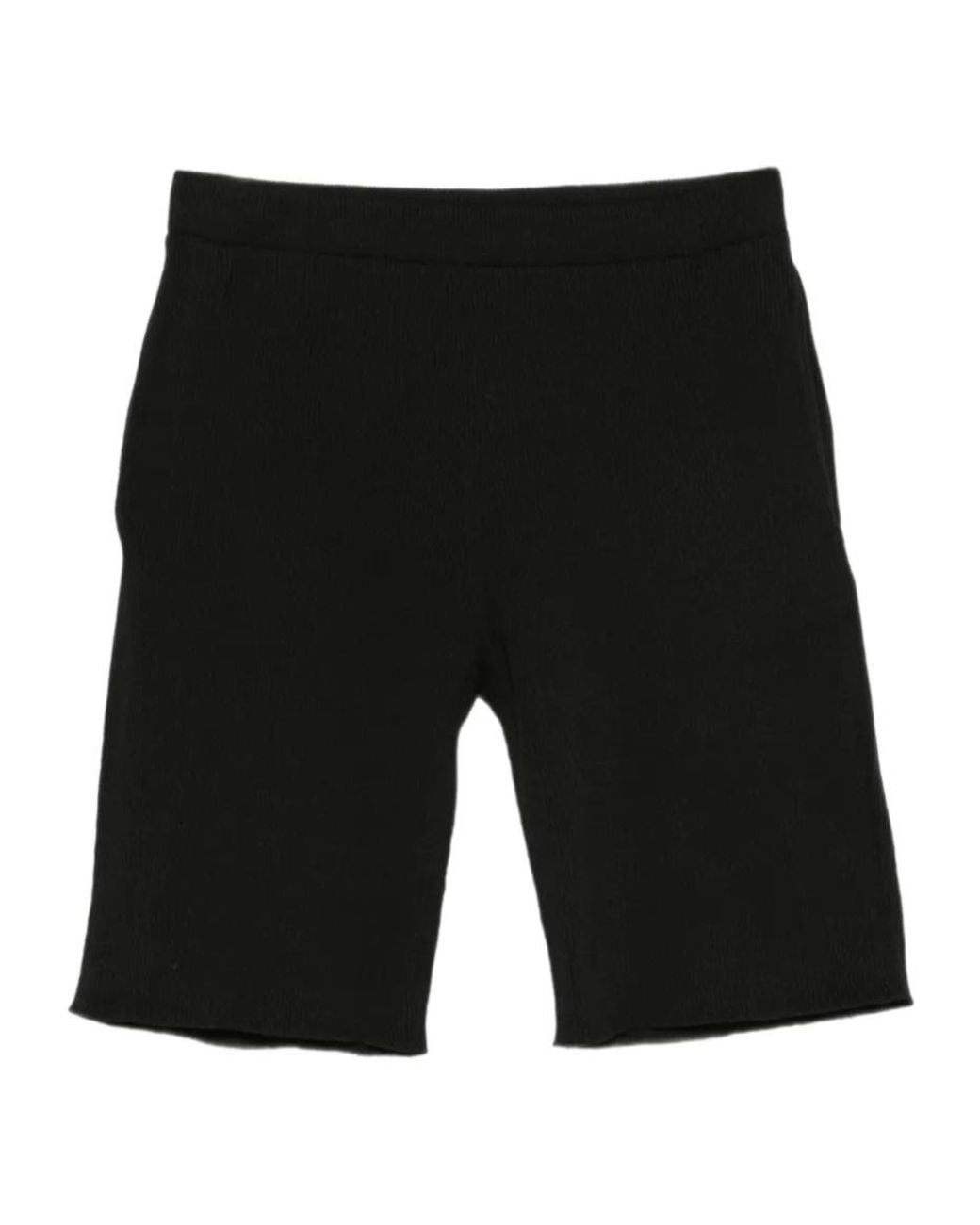Homme Plissé Issey Miyake Black Pocket Pleated Shorts for men