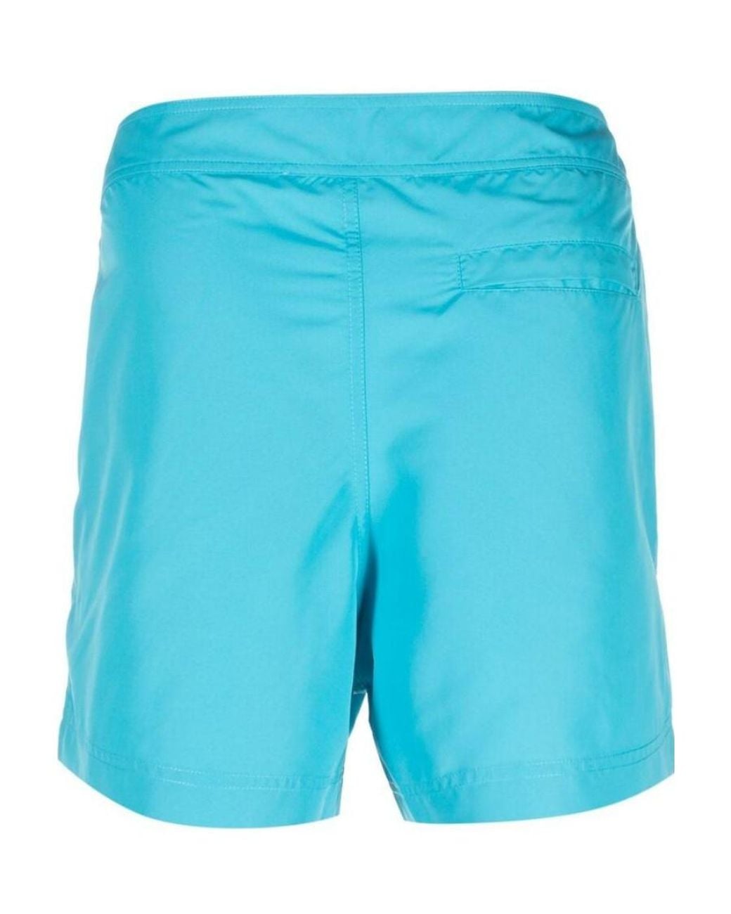Off-White c/o Virgil Abloh Blue Logo Printed Swim Shorts for men