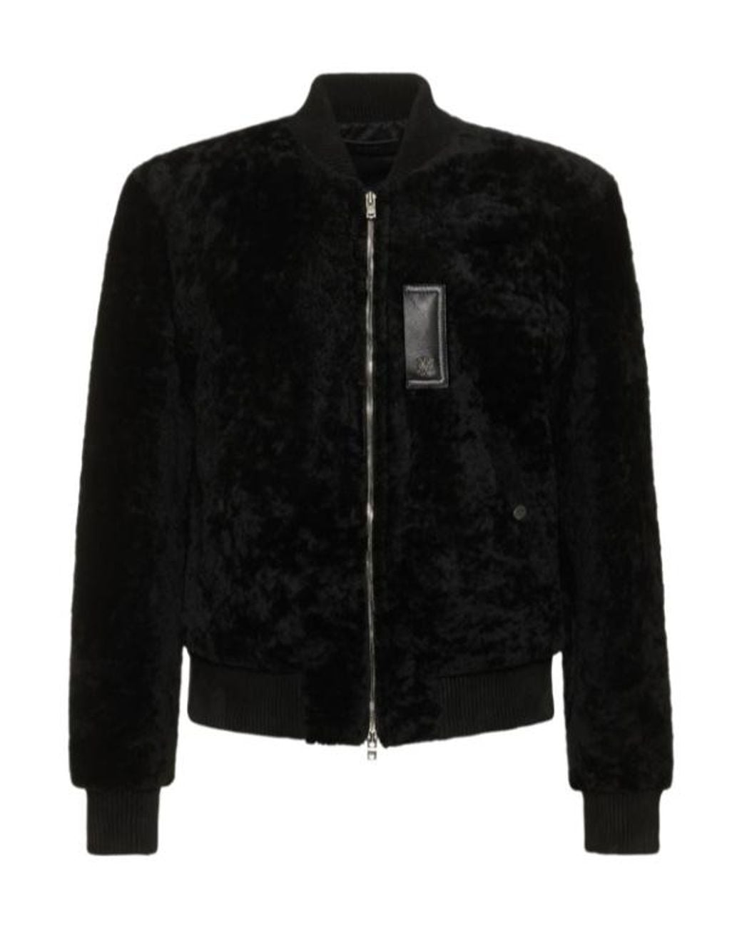 Amiri Black Ribcollar Casual Jacket for men
