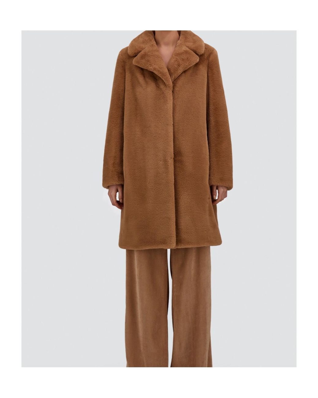 Herno Brown Alpaca Jacket With Fringing