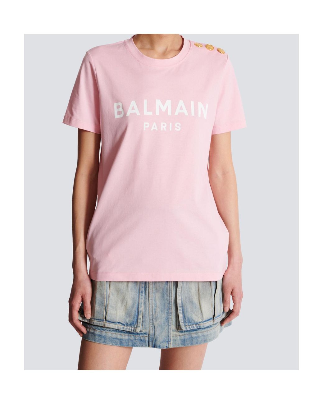 Balmain Pink T-Shirts
