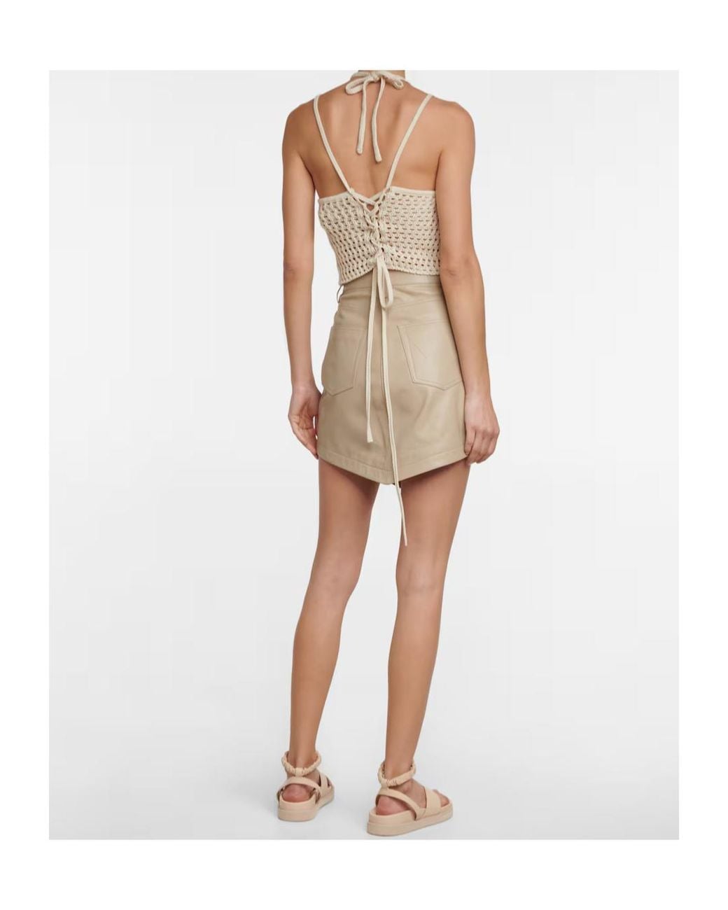 Jonathan Simkhai White Crocheted Vest