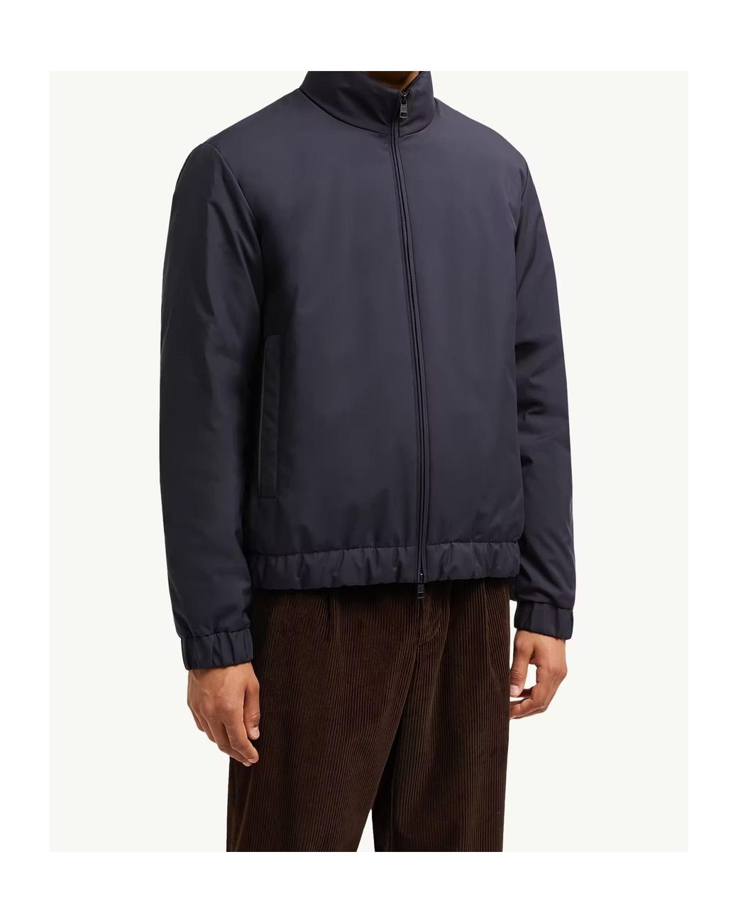 Moncler Gray Luserna Short Down Jacket for men