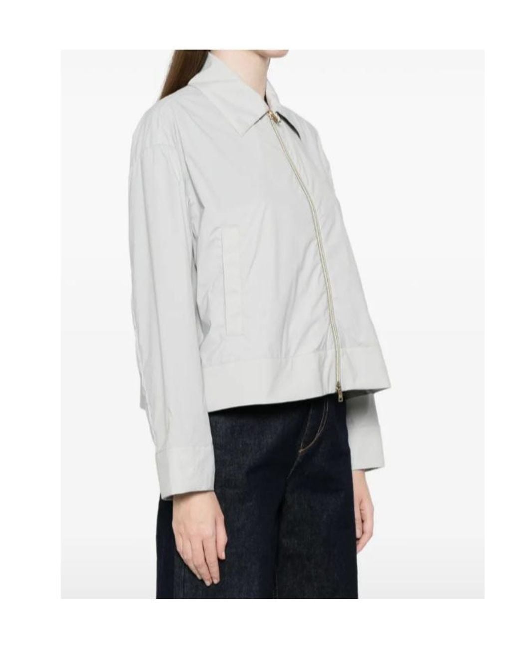 Herno White Zip-Up Jacket