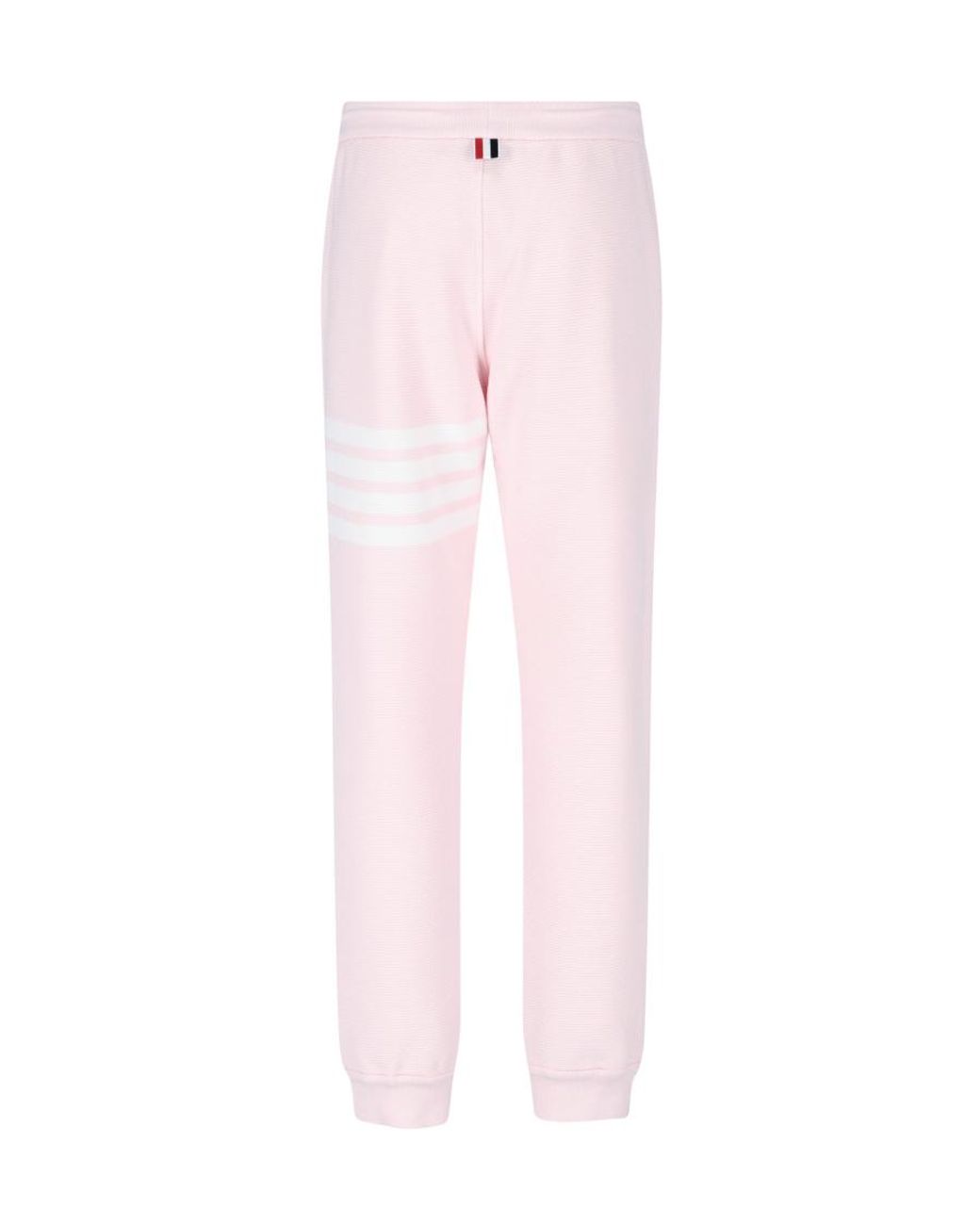 Thom Browne Pink 4-Bar Drawstring Sweatpants